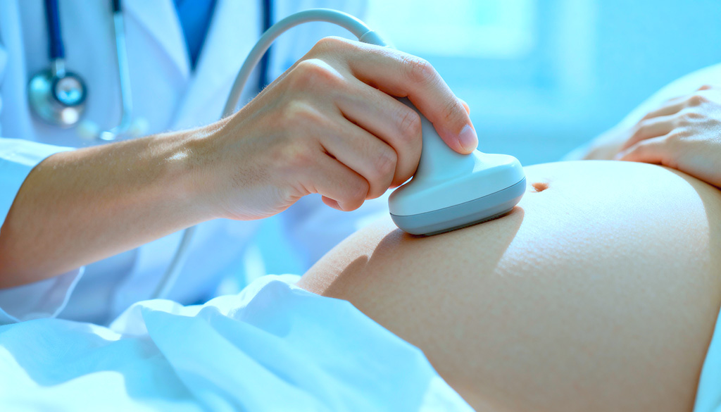4D obstetric ultrasound being performed at Bankstown Lidcombe Medical Imaging